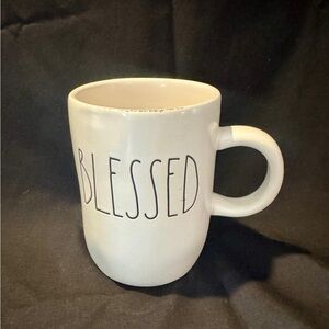Rae Dunn White 'Blessed' Mug